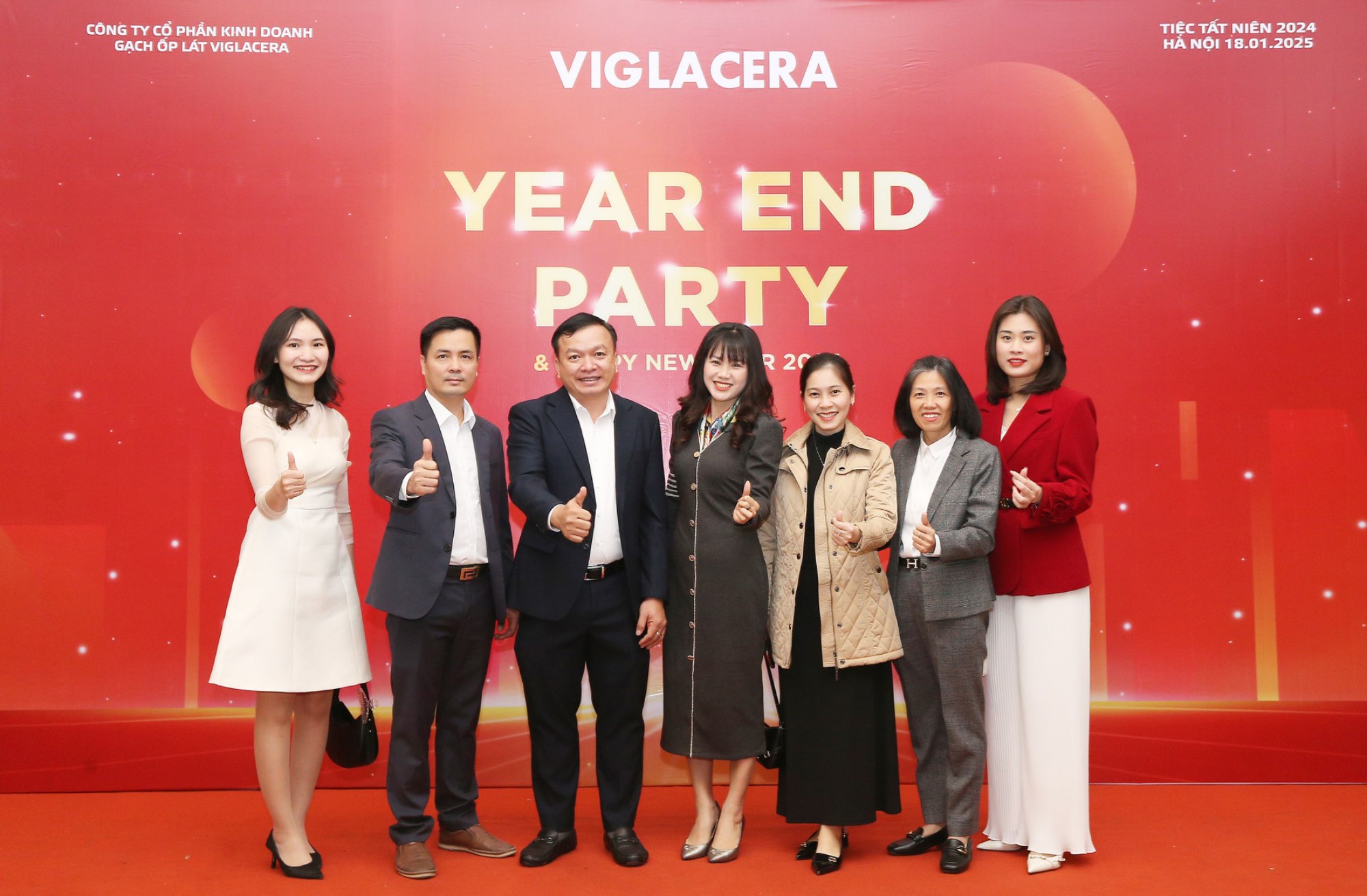 CÔNG TY CP KINH DOANH GẠCH ỐP LÁT VIGLACERA TỔ CHỨC YEAR END PARTY 2024 KHU VỰC MIỀN BẮC