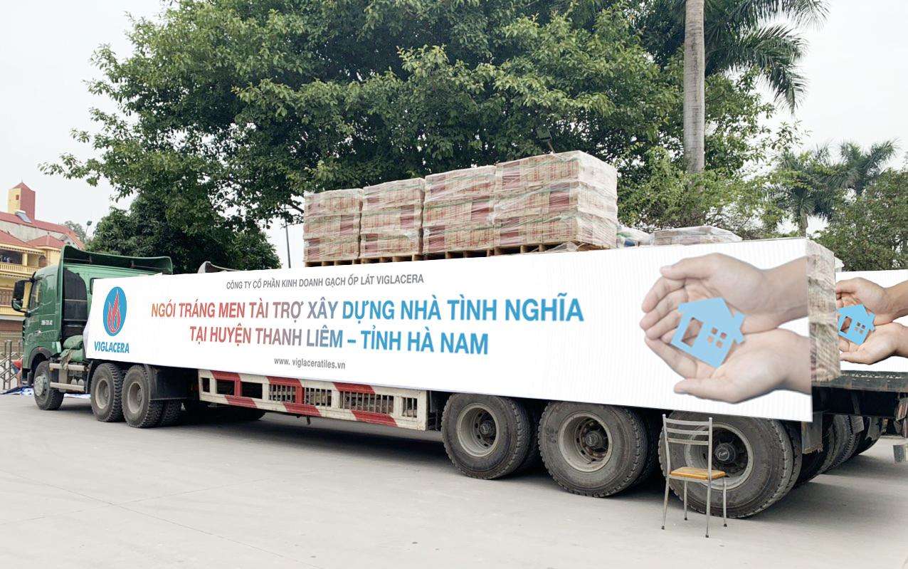 Công ty cổ phần Kinh doanh Gạch ốp lát Viglacera tài trợ dự án xây dựng 50 nhà tình nghĩa tại huyện Thanh Liêm – tỉnh Hà Nam